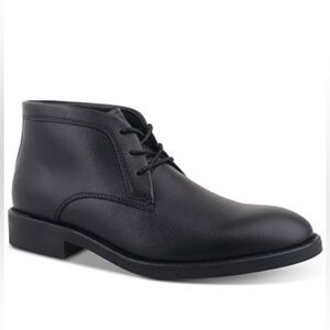 Alfani Men's Zane Lace-Up Chukka Boots - Black- Size 10.5